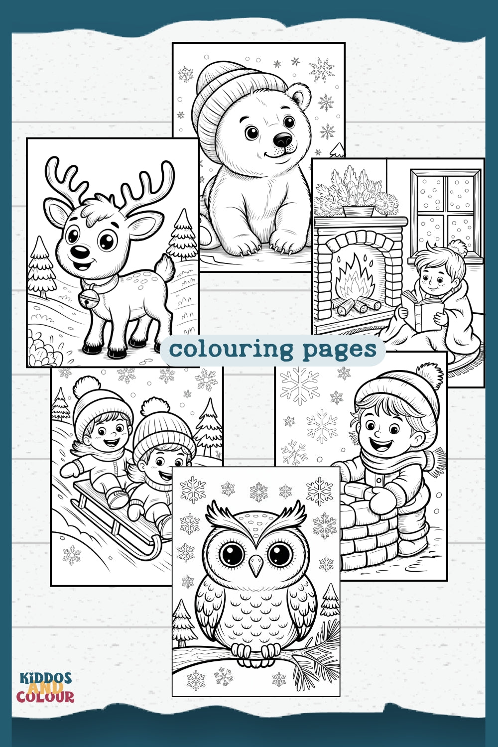 Winter Activity Book for Kids, Printable Christmas Worksheets, Colouring Pages, Puzzles, Mazes and more!