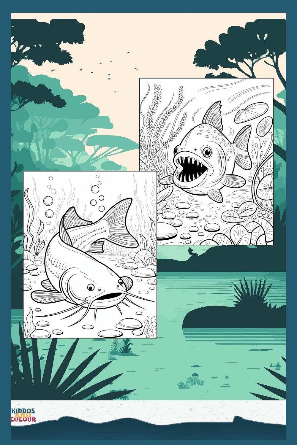 50 Jungle Animals Colouring Pages for Kids | Safari & Rainforest Animals Printable | Instant Download | Educational Colouring Sheets