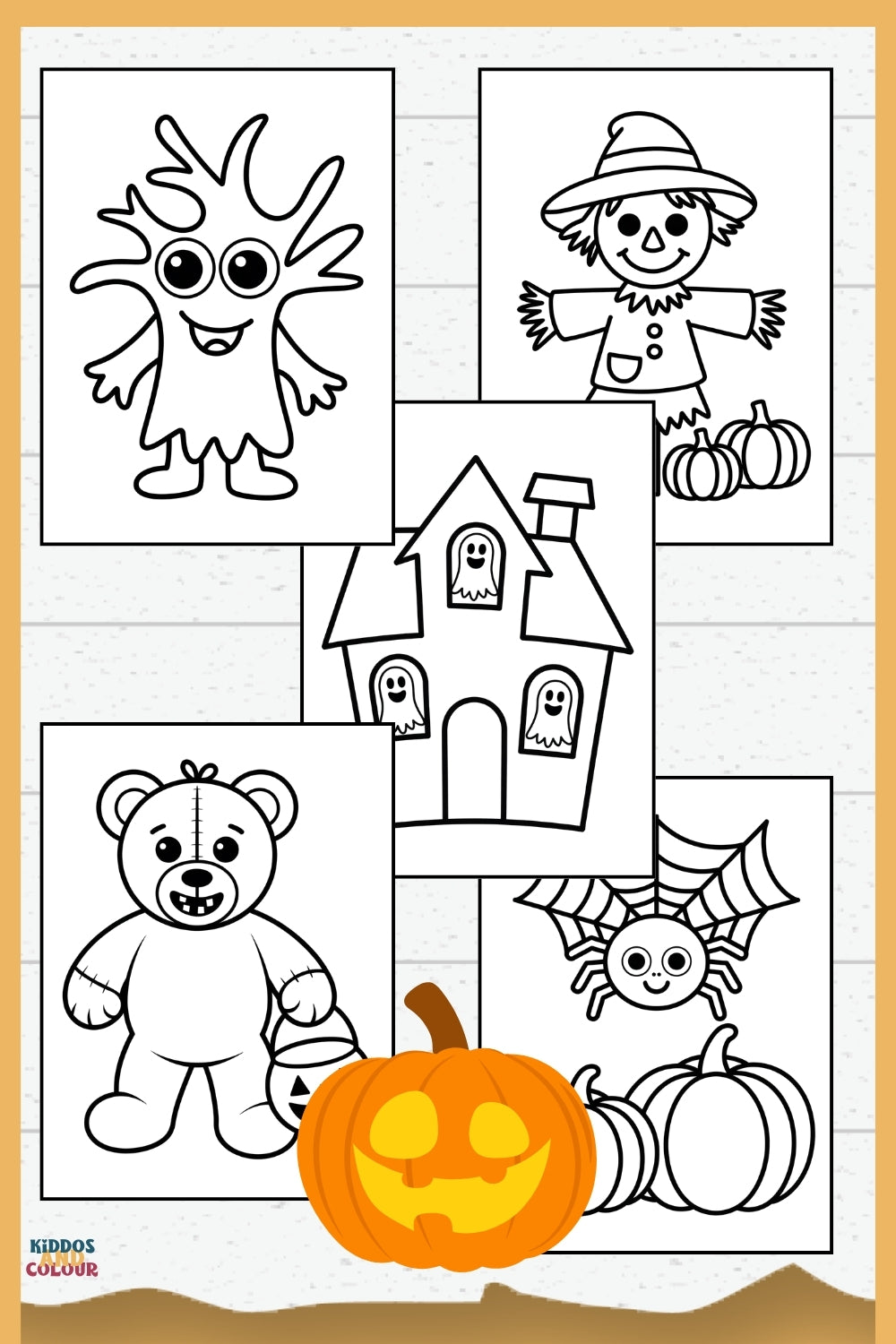 Halloween for Toddlers Colouring Book | 25 colouring Pages for Toddlers and Pre-schoolers | Activity Book | Digital Downloads