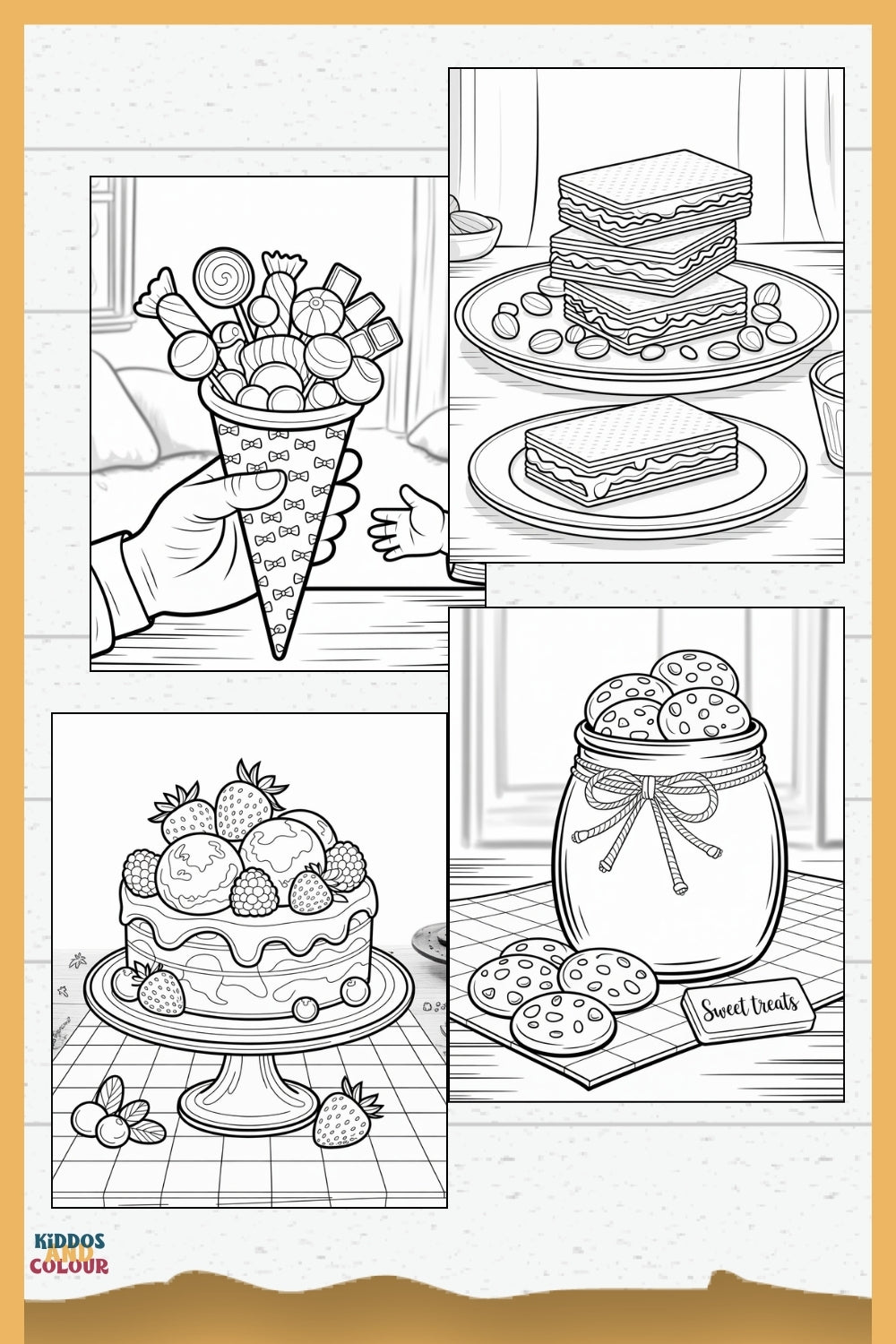 Sweet Treats Colouring Book: 30+ Dessert Pages for Kids (Digital Download)