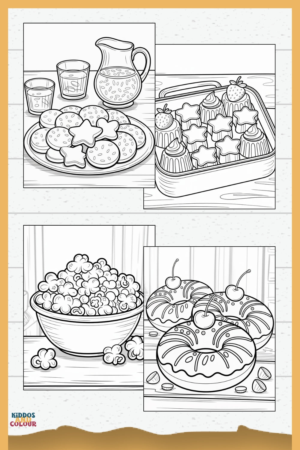 Sweet Treats Colouring Book: 30+ Dessert Pages for Kids (Digital Download)