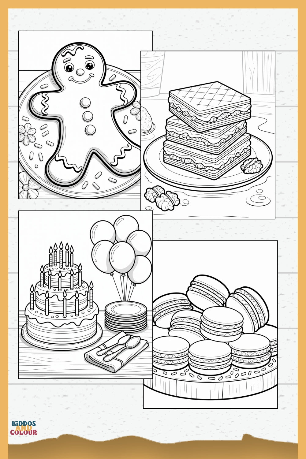 Sweet Treats Colouring Book: 30+ Dessert Pages for Kids (Digital Download)