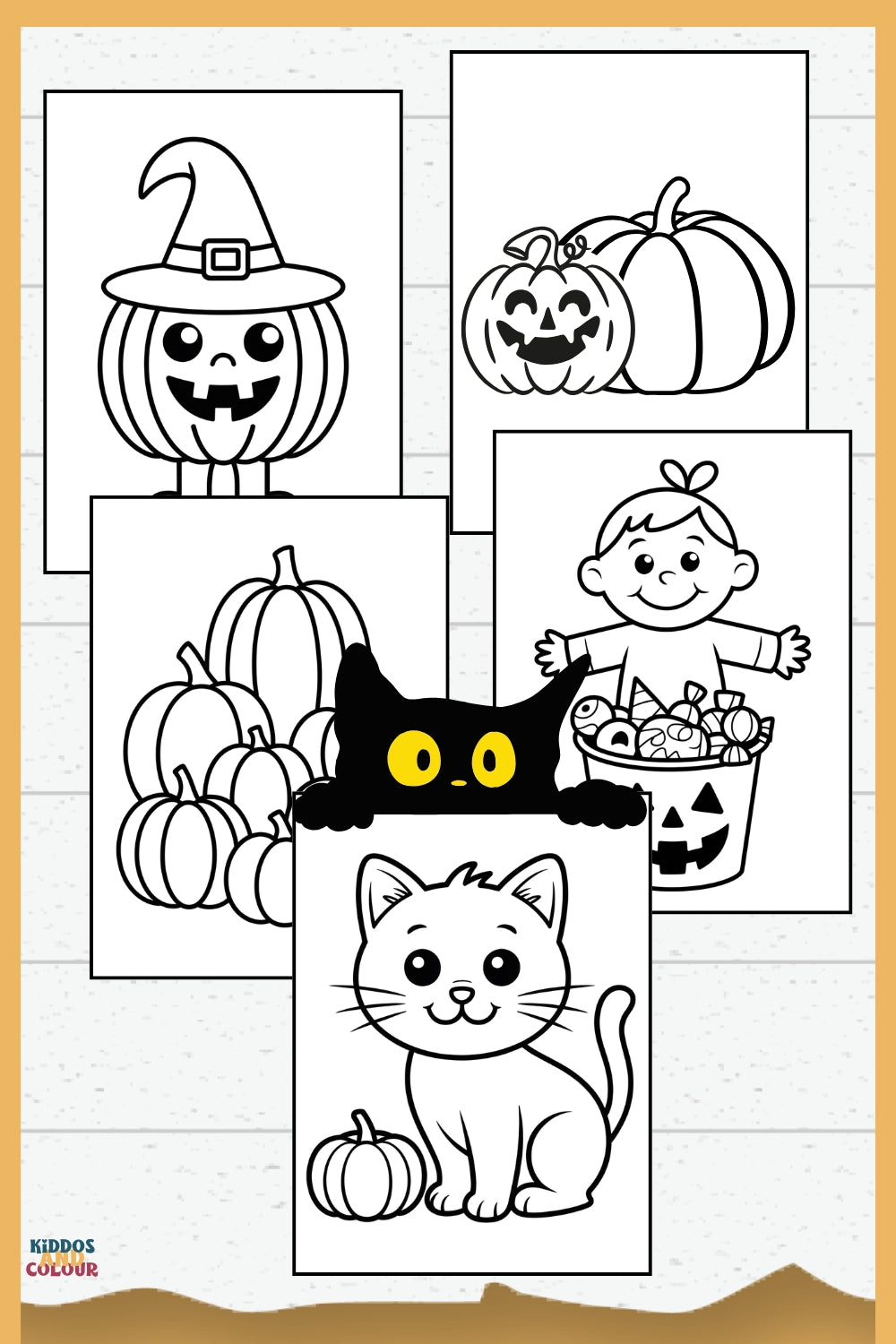 Halloween for Toddlers Colouring Book | 25 colouring Pages for Toddlers and Pre-schoolers | Activity Book | Digital Downloads