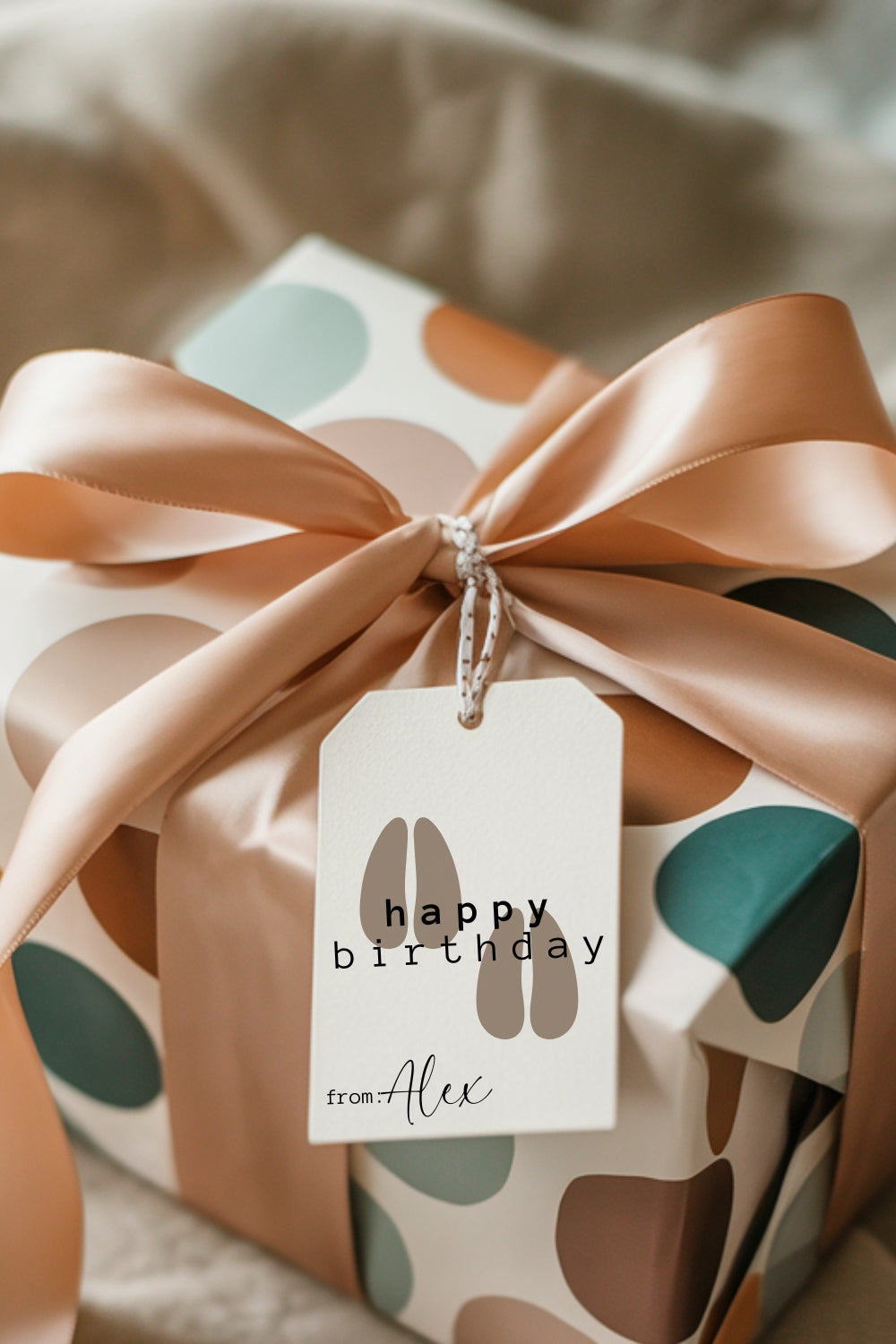 Printable Giraffe Birthday Card & Gift Tags | Instant Download