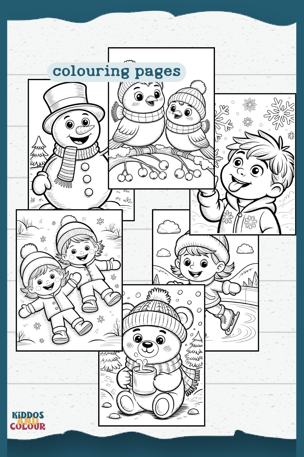 Winter Activity Book for Kids, Printable Christmas Worksheets, Colouring Pages, Puzzles, Mazes and more!
