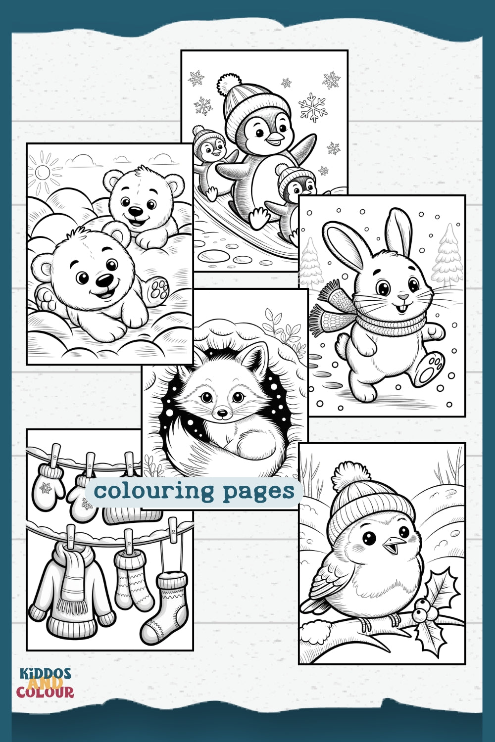 Winter Activity Book for Kids, Printable Christmas Worksheets, Colouring Pages, Puzzles, Mazes and more!