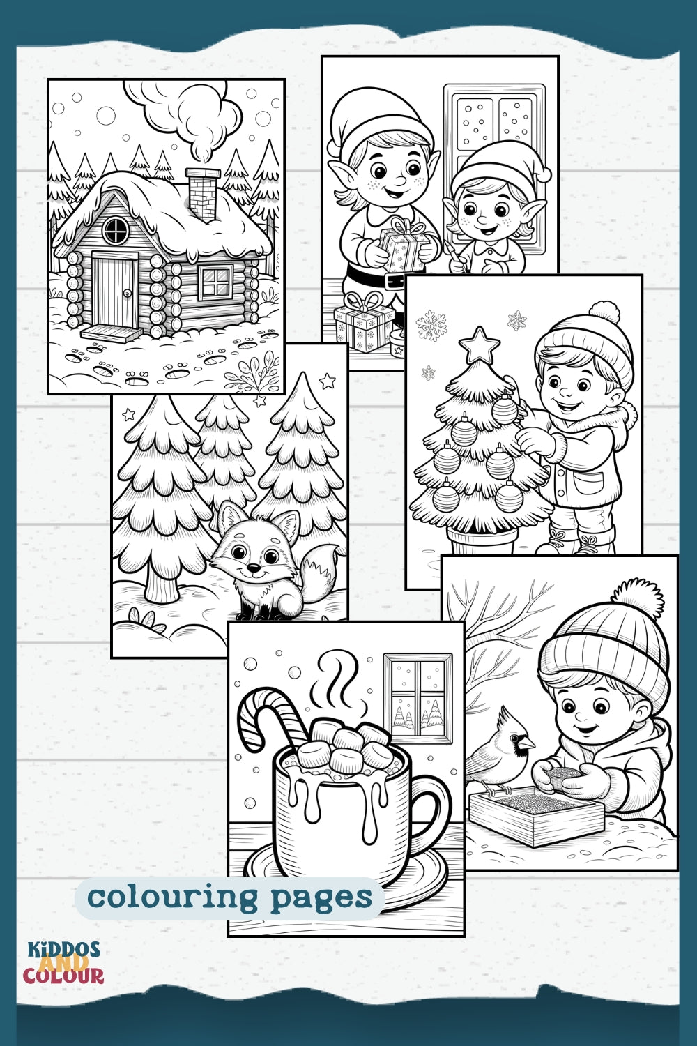 Winter Activity Book for Kids, Printable Christmas Worksheets, Colouring Pages, Puzzles, Mazes and more!