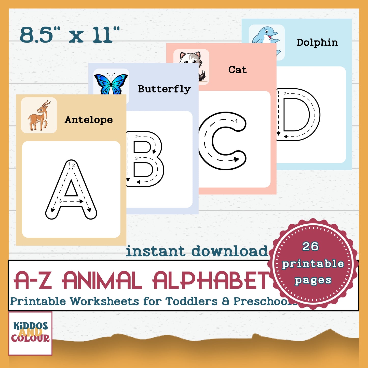 Uppercase Letter Tracing Workbook, Learning to write for Pre-schoolers – Alphabet Practice & Printable Writing Pages for Kids Learning Fun