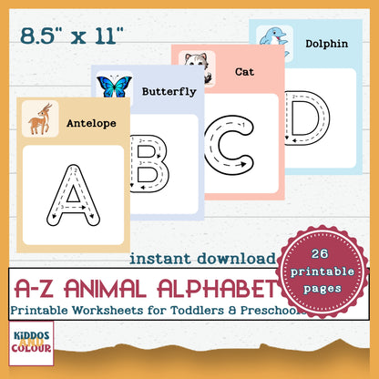 Uppercase Letter Tracing Workbook, Learning to write for Pre-schoolers – Alphabet Practice & Printable Writing Pages for Kids Learning Fun