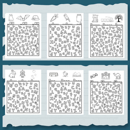 I Spy Letters Activity: Preschool Alphabet Game (Printable PDF) for Toddlers and Pre-schoolers