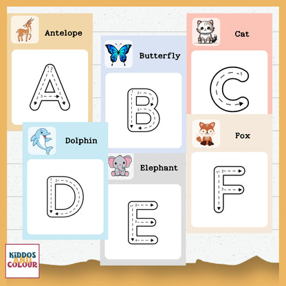Uppercase Letter Tracing Workbook, Learning to write for Pre-schoolers – Alphabet Practice & Printable Writing Pages for Kids Learning Fun