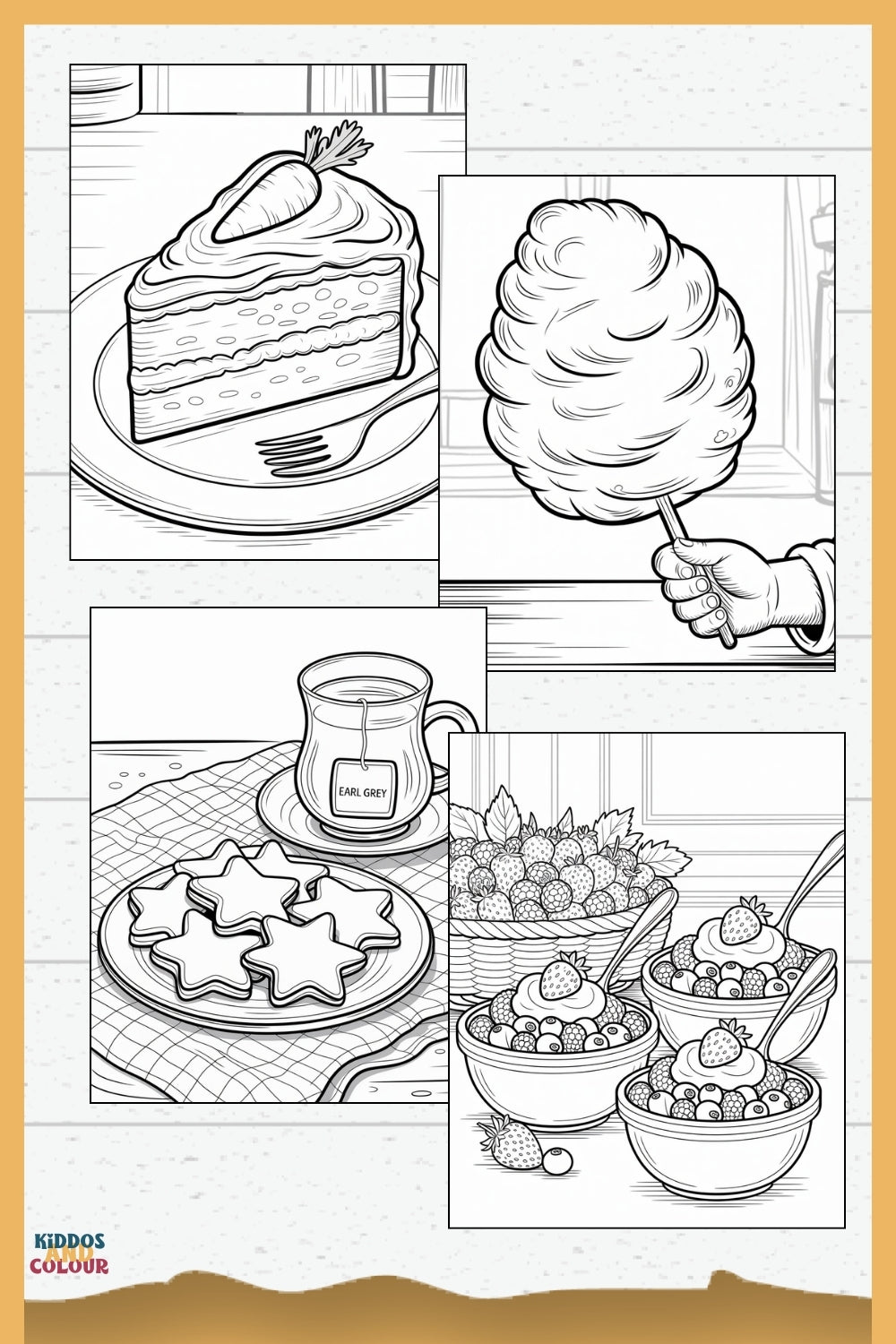 Sweet Treats Colouring Book: 30+ Dessert Pages for Kids (Digital Download)