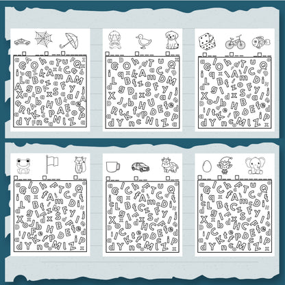 I Spy Letters Activity: Preschool Alphabet Game (Printable PDF) for Toddlers and Pre-schoolers