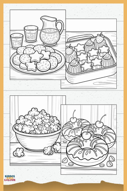 Sweet Treats Colouring Book: 30+ Dessert Pages for Kids (Digital Download)