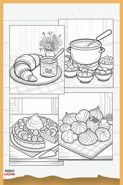 Sweet Treats Colouring Book: 30+ Dessert Pages for Kids (Digital Download)