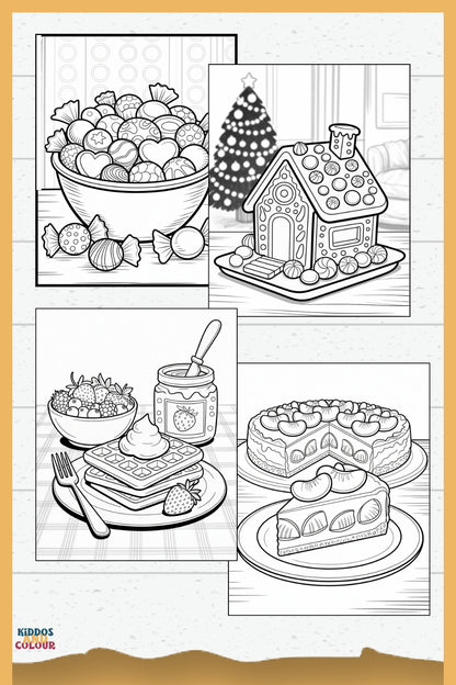 Sweet Treats Colouring Book: 30+ Dessert Pages for Kids (Digital Download)
