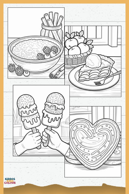Sweet Treats Colouring Book: 30+ Dessert Pages for Kids (Digital Download)