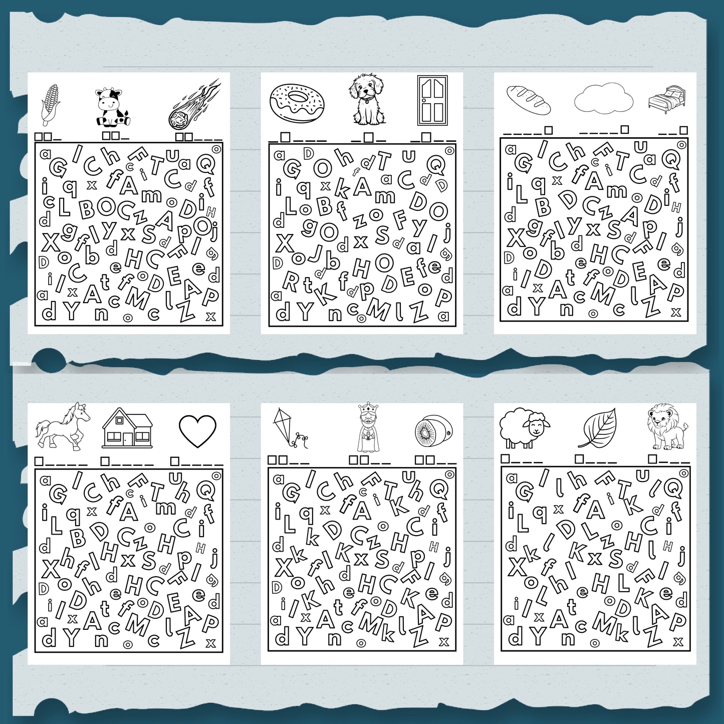 I Spy Letters Activity: Preschool Alphabet Game (Printable PDF) for Toddlers and Pre-schoolers