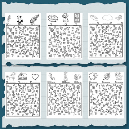 I Spy Letters Activity: Preschool Alphabet Game (Printable PDF) for Toddlers and Pre-schoolers