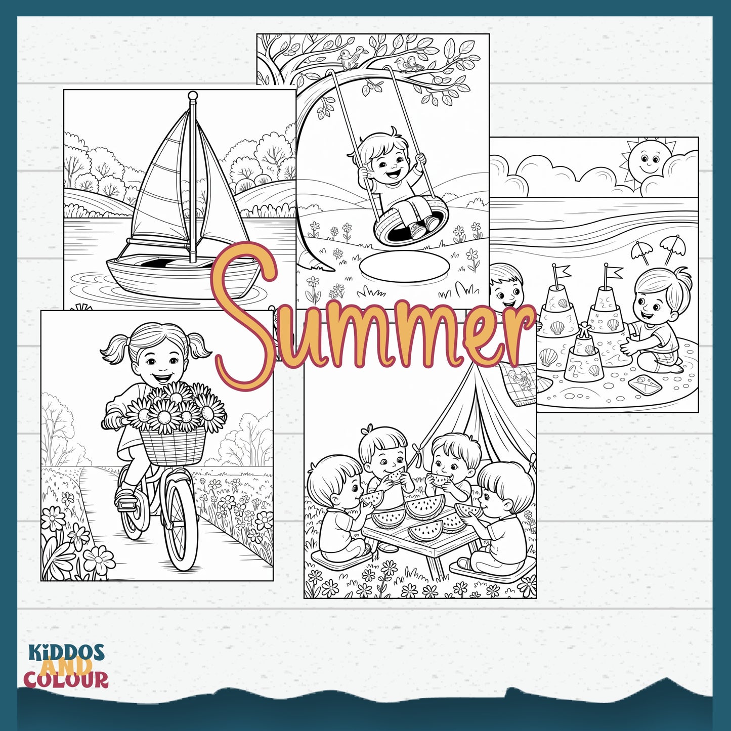 Nature & Seasons Colouring Book for Kids: Printable Activity Pages (Digital Download)