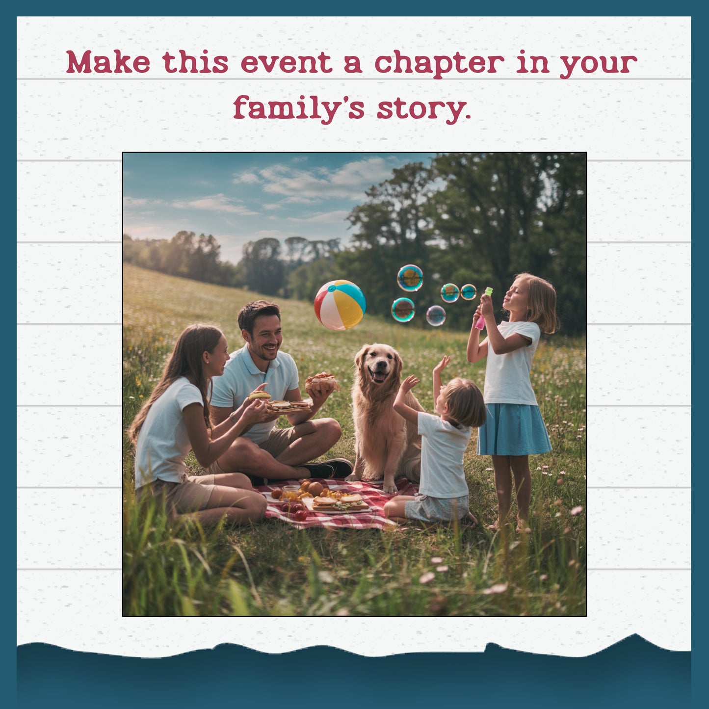 Picnic Planner Printable Kit | Family Picnic Packing List, Menu, Invitations & Outdoor Activity Guide
