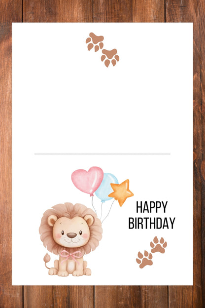 Printable Birthday Card and Gift Tags | Digital Download