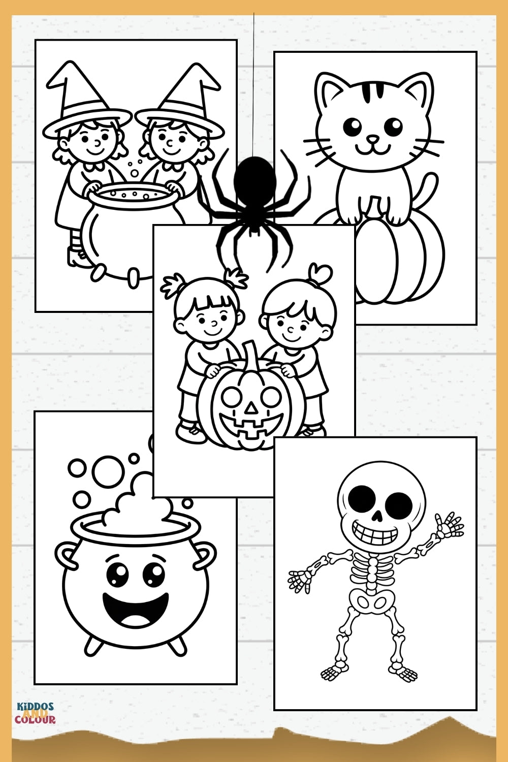 Halloween for Toddlers Colouring Book | 25 colouring Pages for Toddlers and Pre-schoolers | Activity Book | Digital Downloads