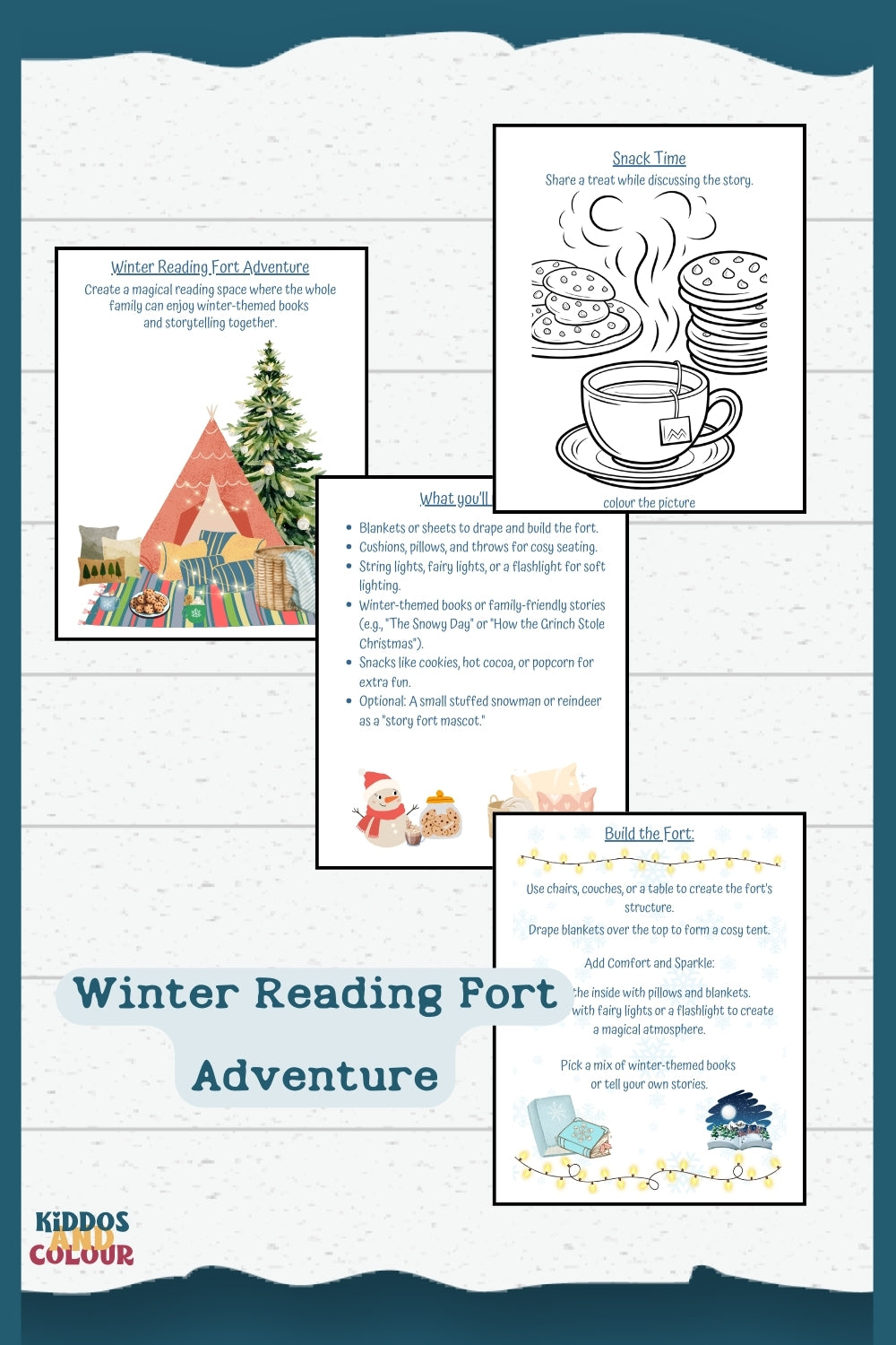 Winter Activity Book for Kids, Printable Christmas Worksheets, Colouring Pages, Puzzles, Mazes and more!