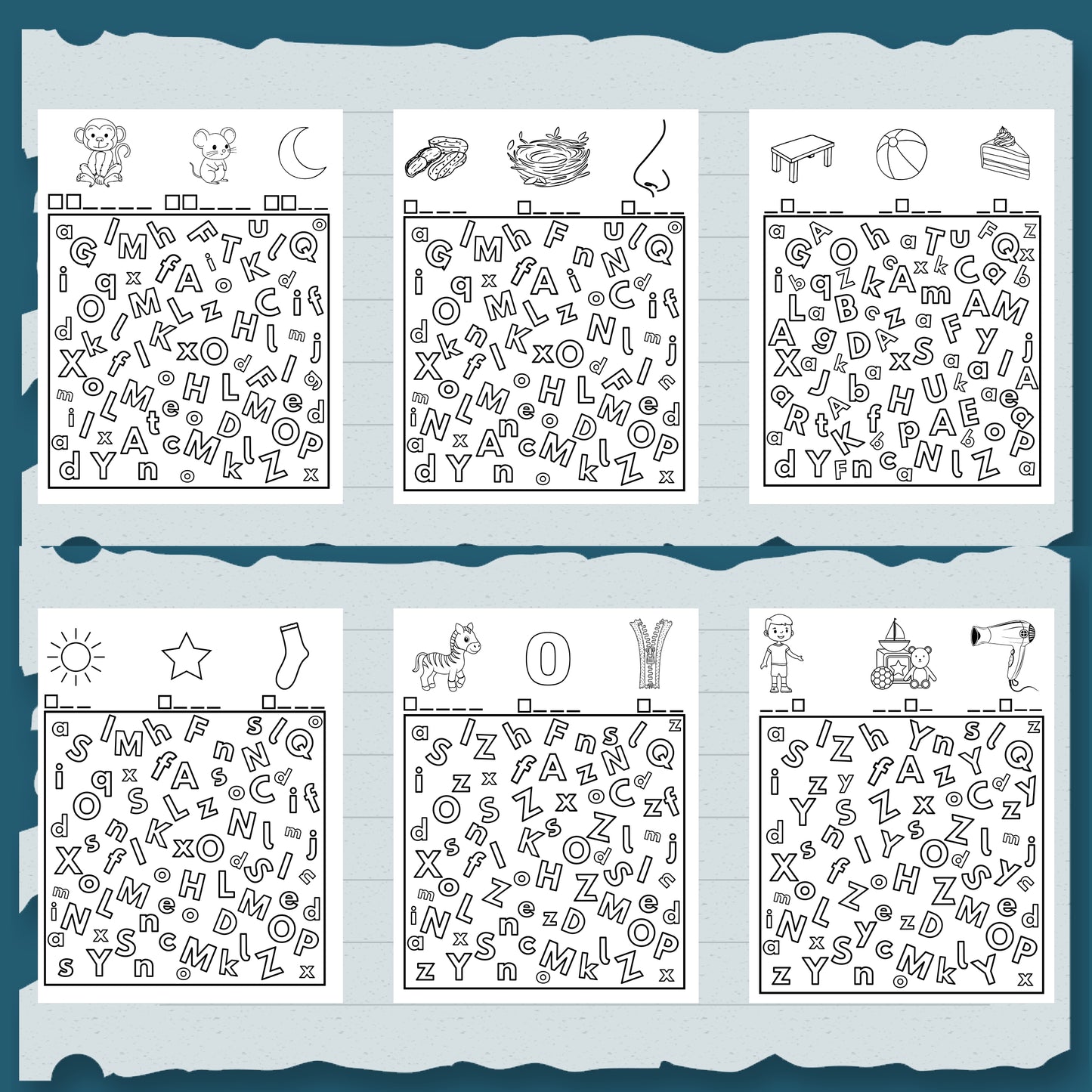 I Spy Letters Activity: Preschool Alphabet Game (Printable PDF) for Toddlers and Pre-schoolers