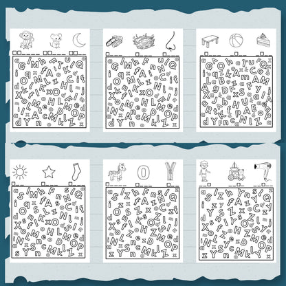 I Spy Letters Activity: Preschool Alphabet Game (Printable PDF) for Toddlers and Pre-schoolers