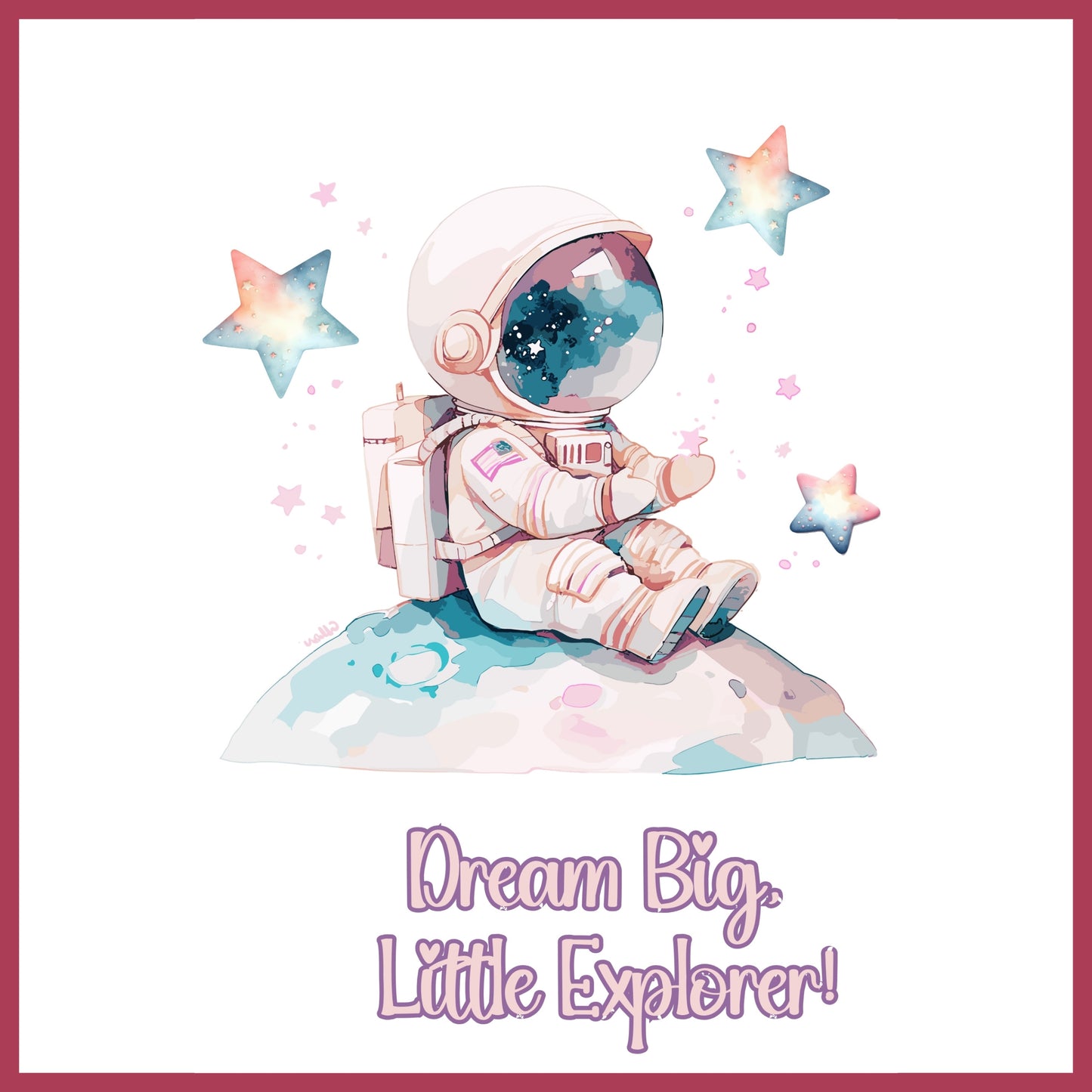 Pastel Space Wall Art Trio – Astronaut, Rocket & Planet Prints – Printable Nursery and Kids Room Decor