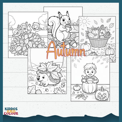 Nature & Seasons Colouring Book for Kids: Printable Activity Pages (Digital Download)