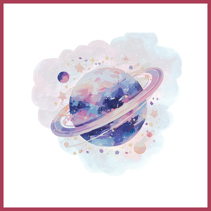 Pastel Space Wall Art Trio – Astronaut, Rocket & Planet Prints – Printable Nursery and Kids Room Decor