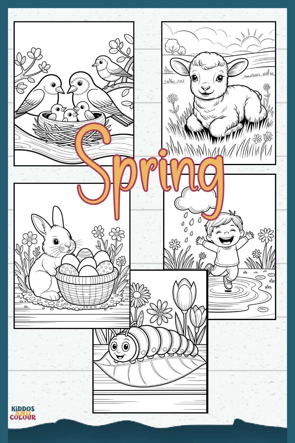60+ Nature & Seasons Colouring Pages for Kids, Printable Activity Pages (Digital Download)