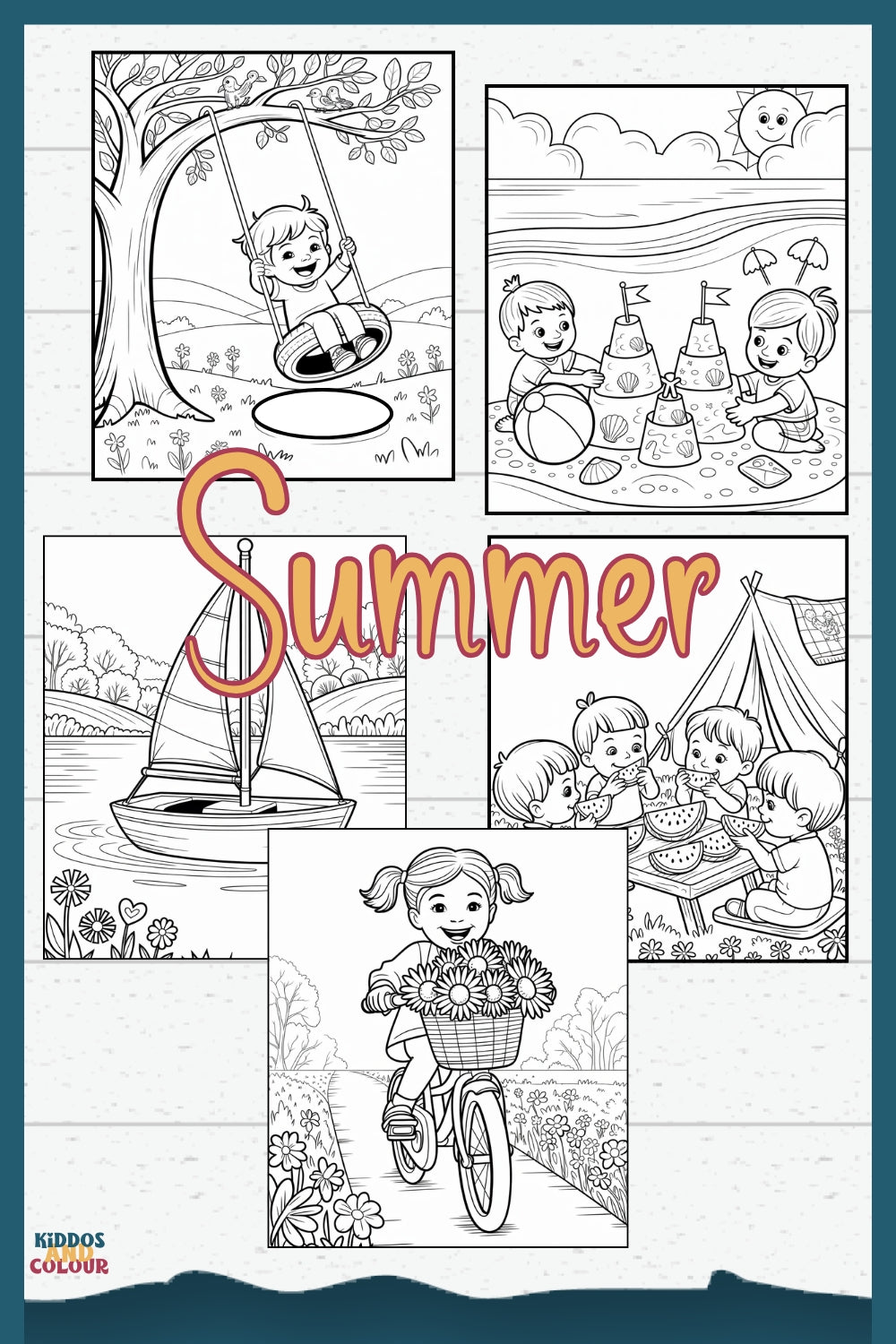 60+ Nature & Seasons Colouring Pages for Kids, Printable Activity Pages (Digital Download)