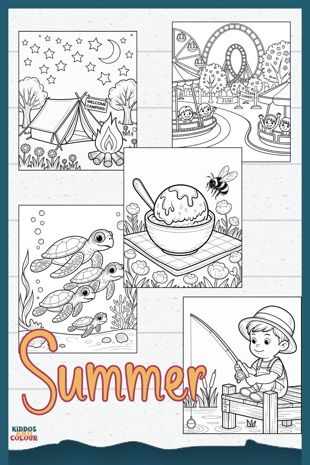 60+ Nature & Seasons Colouring Pages for Kids, Printable Activity Pages (Digital Download)