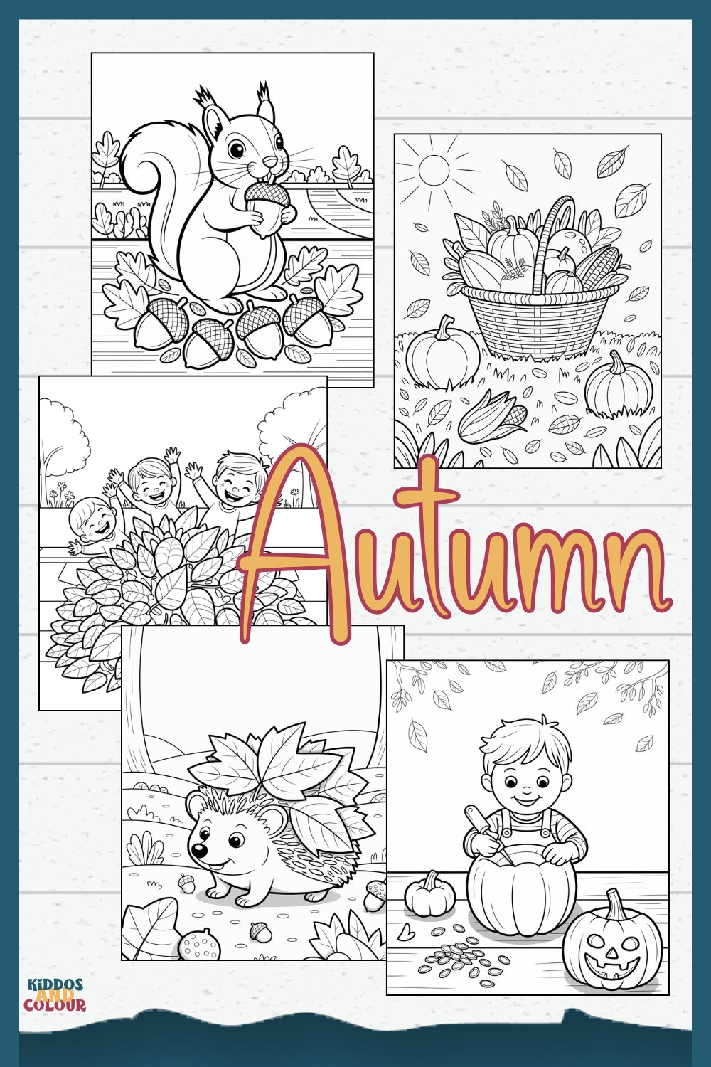 60+ Nature & Seasons Colouring Pages for Kids, Printable Activity Pages (Digital Download)
