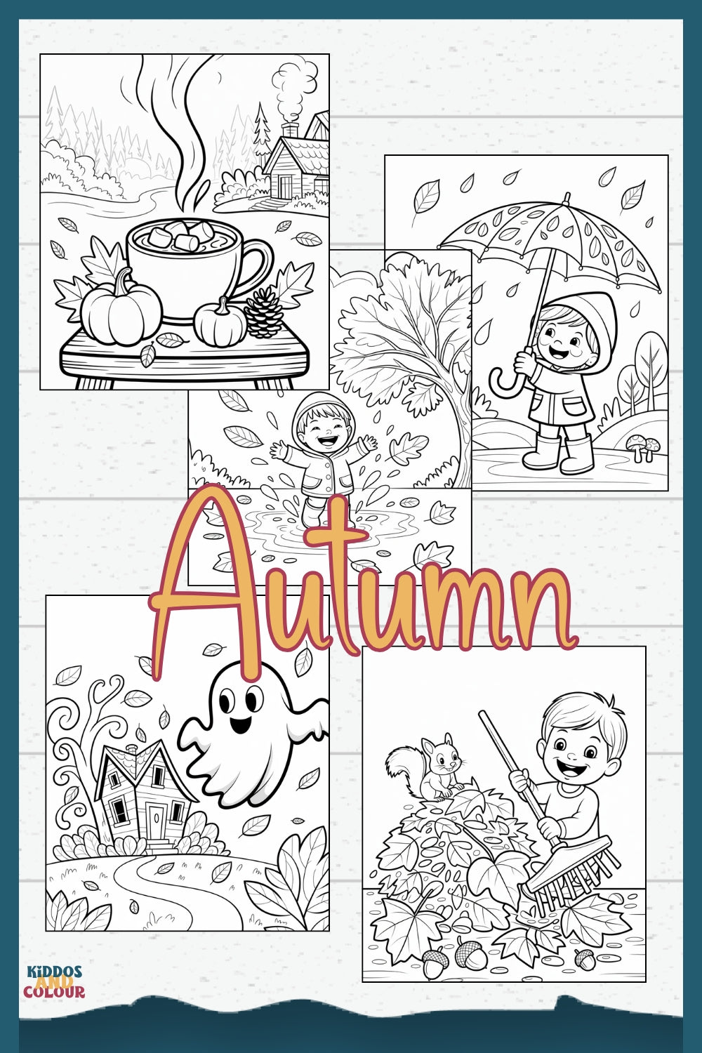 60+ Nature & Seasons Colouring Pages for Kids, Printable Activity Pages (Digital Download)