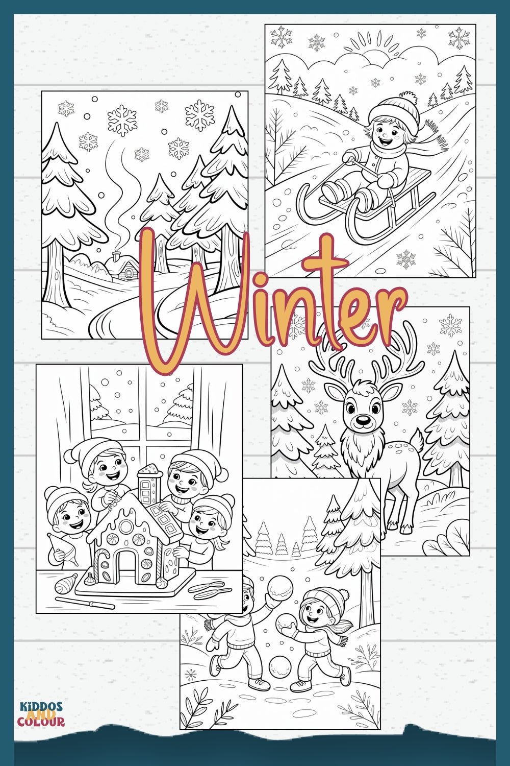 60+ Nature & Seasons Colouring Pages for Kids, Printable Activity Pages (Digital Download)