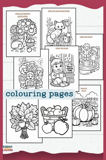 Autumn Activity Book for Kids: Fall Printable Workbook (Instant Download)