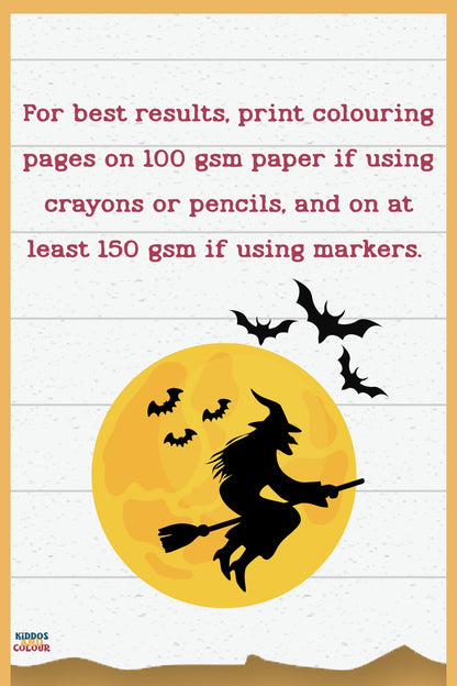 Halloween for Toddlers Colouring Book | 25 colouring Pages for Toddlers and Pre-schoolers | Activity Book | Digital Downloads