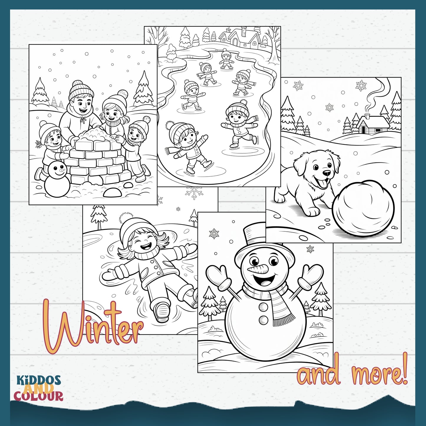 Nature & Seasons Colouring Book for Kids: Printable Activity Pages (Digital Download)